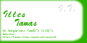 illes tamas business card